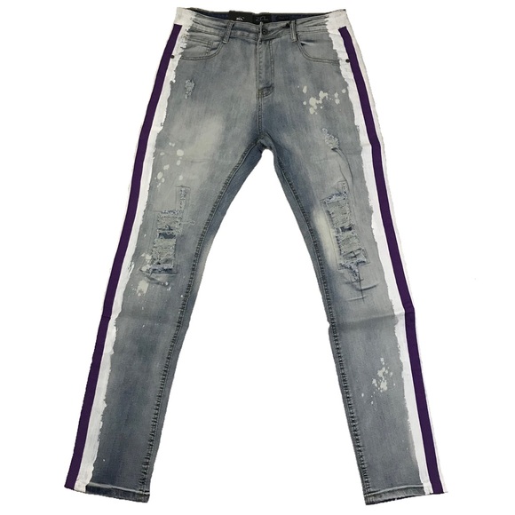 ZCL | Jeans | Mens Purple Striped Jeans | Poshmark